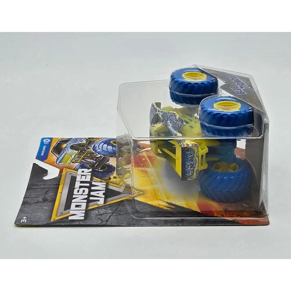 Monster Jam Blue Thunder Monster Truck Kids‎ 1:64 Yellow Blue Speed Shred Series